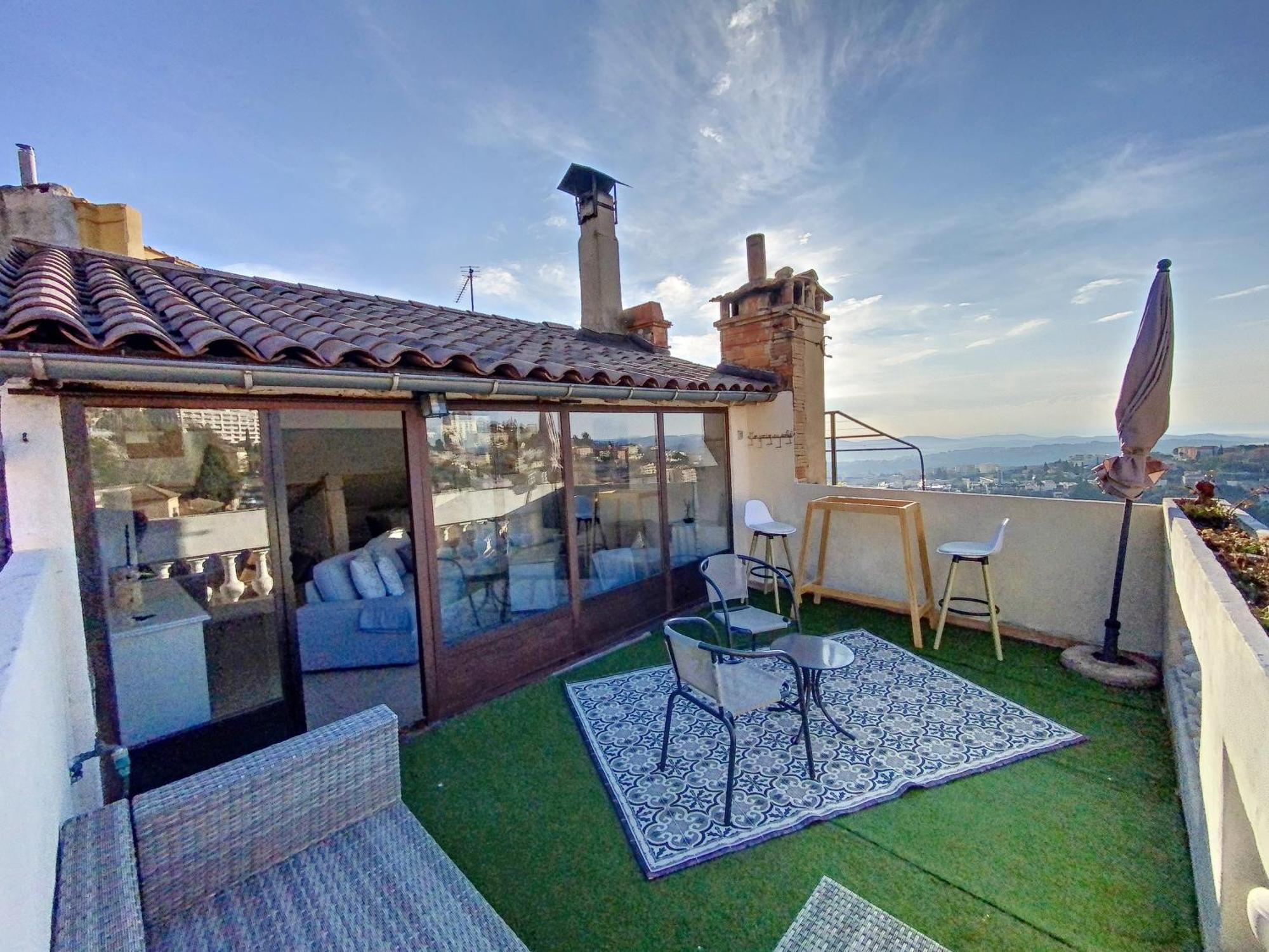 Magnifique Appartement Vue Mer Et Parking Prive ! Grasse Eksteriør bilde